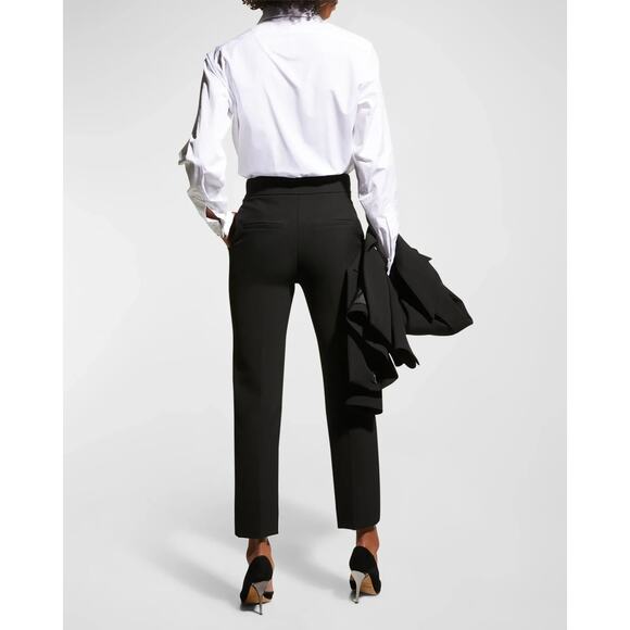 Veronica Beard Renzo Straight Crop Pants Black Size 4 $395 - Picture 5 of 11